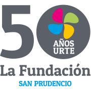 logotipo del 50 aniversario de la fundacion san prudencio