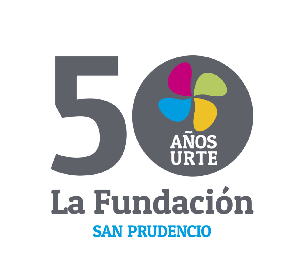 Logotipo La Fundación San Prudencio 50 aniversario horizontal